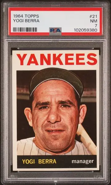 1964 Topps #21 Yogi Berra PSA 7