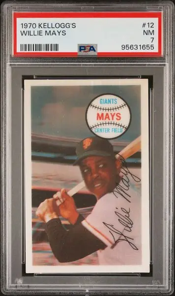 1970 Kellogg's #12 Willie Mays PSA 7