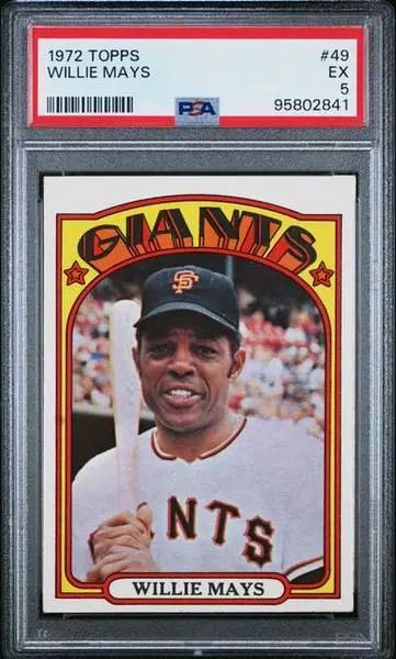 1972 Topps #49 Willie Mays PSA 5