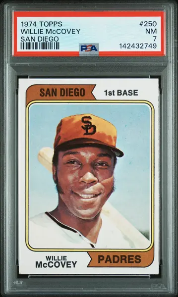 1974 Topps 250 Willie Mccovey San Diego PSA 7