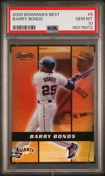 2000 Bowman's Best Barry Bonds PSA 10