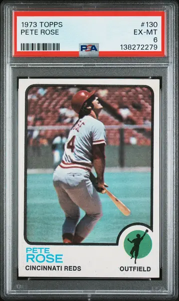 1973 Topps 130 Pete Rose PSA 6