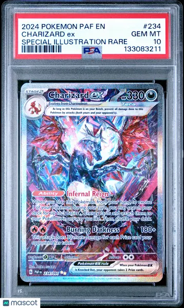 2024 Pokemon Paldean Fates Charizard EX #234 Special Illustration Rare PSA 10