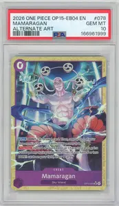2026 One Piece Adventure on Kami's Island Mamaragan Alternate Art PSA 10