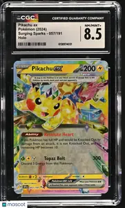 2024 Pokemon SV Surging Sparks Full Art Pikachu ex #219 PSA 10 GEM