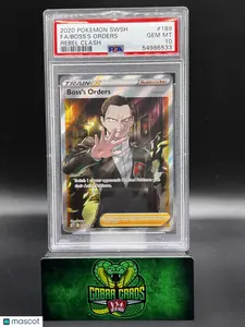 2020 Pokemon Sword & Shield Rebel Clash Boss's Orders Rebel Clash Fa PSA 10 #189