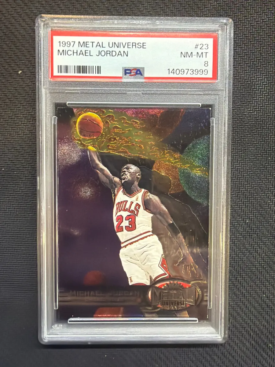 1997 Metal Universe Michael Jordan #23 PSA 8 999 on Fanatics Collect