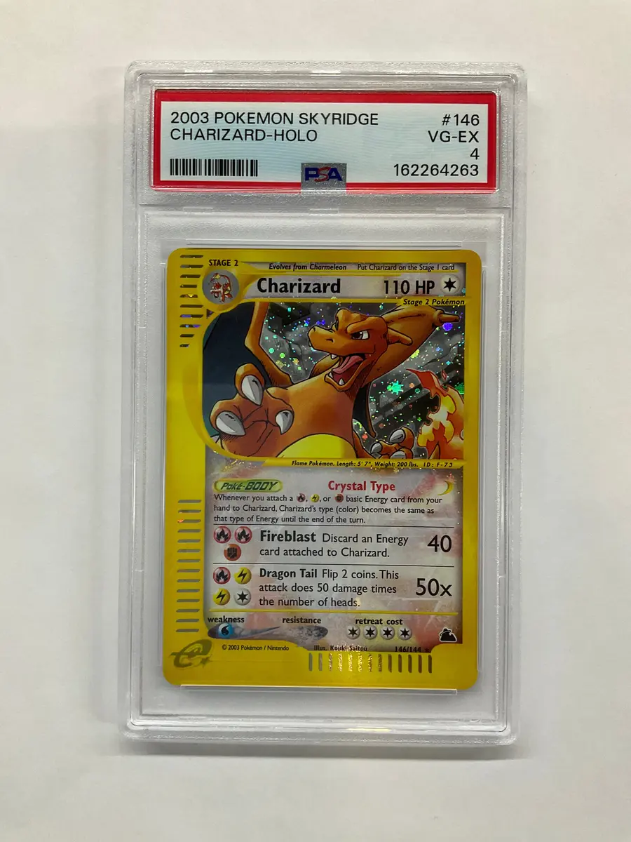 2003 charizard pokemon card Graded: JP #54 Meiji Chocolate Promo (2003) Beckett Double Infinity Gaming All cards will be carefully packed for safe transit Skyridge was released in 2003