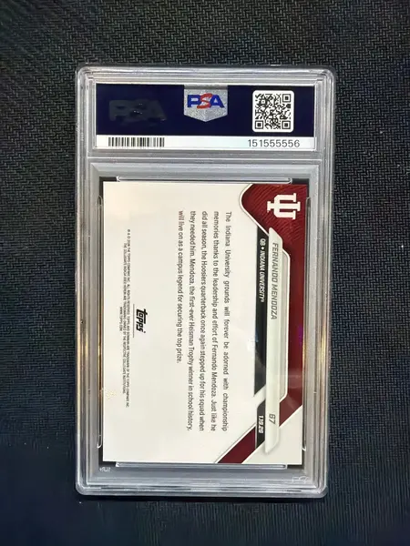 2025 Bowman U Now Fernando Mendoza Rookie #67 PSA 10 Indiana 556