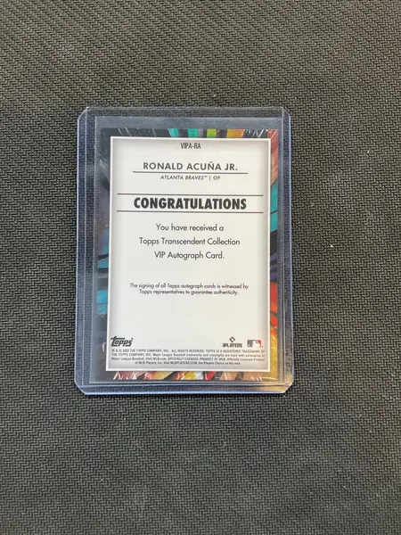 2023 Topps Transcendent Ronald Acuna Jr. Auto /15 Braves
