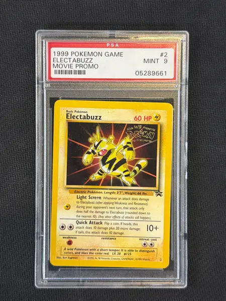 1999 Pokemon Electrabuzz 2 Movie Promo PSA 9