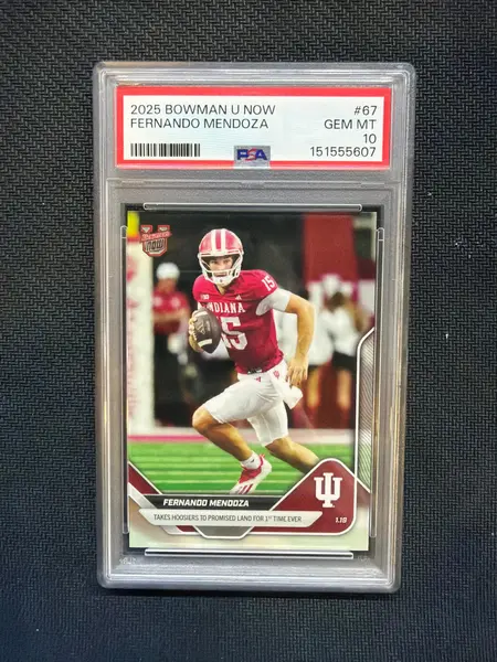 2025 Bowman U Now Fernando Mendoza Rookie #67 PSA 10 Indiana 607