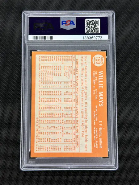 1964 Topps Willie Mays #150 PSA 3 Giants