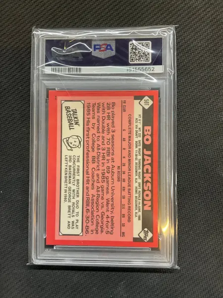 1986 Topps Traded Bo Jackson Rookie #50T PSA 9 652