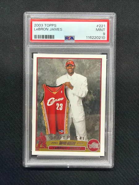 2003 Topps Lebron James Rookie PSA 9 Caveliers on Fanatics Collect