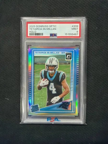 2025 Donruss Optic Tetairoa McMillan Holo PSA 9