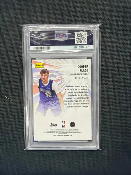 2025 Topps Cooper Flagg Power Players PSA 8 476