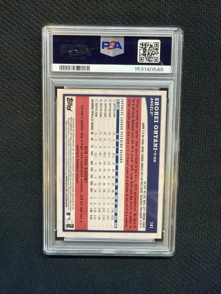 2018 Topps Big League Shohei Ohtani #141 PSA 10 Angels 548
