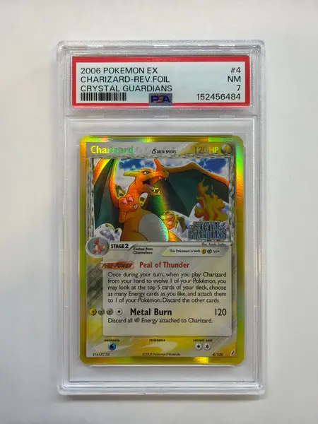 2006 Crystal Guardians Charizard Reverse Holofoil #4 PSA 7