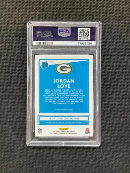 2020 Donruss Optic Jordan Love Red Mojo PSA 10 Rookie