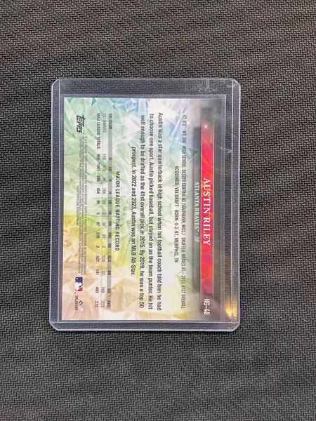 2023 Topps Chrome Sapphire Austin Riley Hidden Gems Case Hit Braves