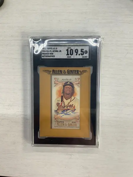 2021 Topps Allen & Ginter Ronald Acuna Jr. Auto Mini SGC 9.5 10