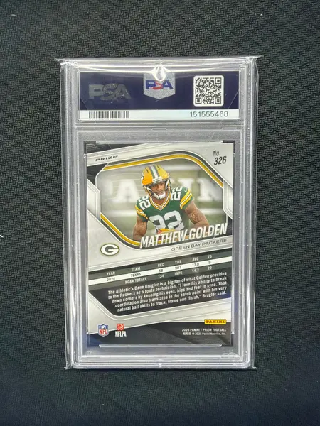 2025 Prizm Matthew Golden Silver PSA 9