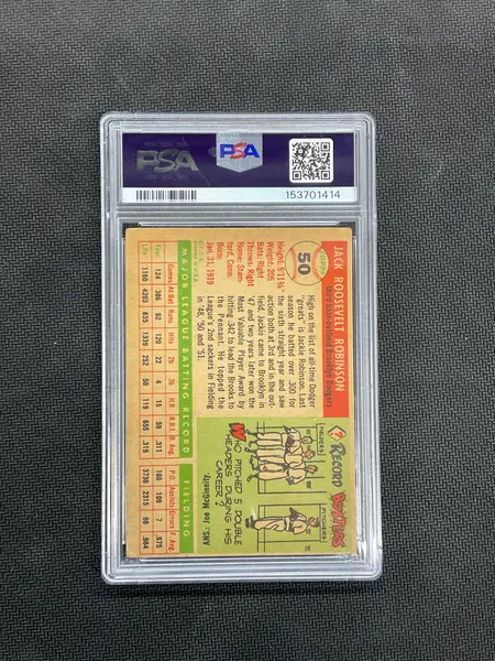 1955 Topps Jackie Robinson #50 PSA 2 Dodgers