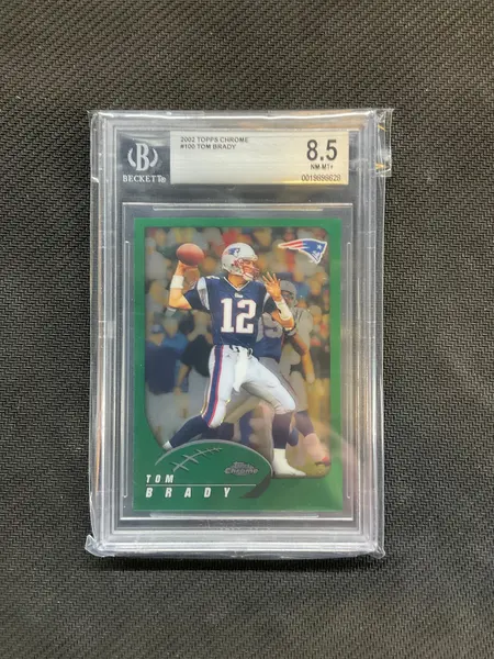 2002 Topps Chrome #1000 Tom Brady BGS 8.5