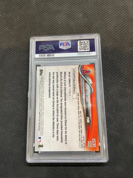 2018 Topps Update Shohei Ohtani #US285 Rookie PSA 9 Angels