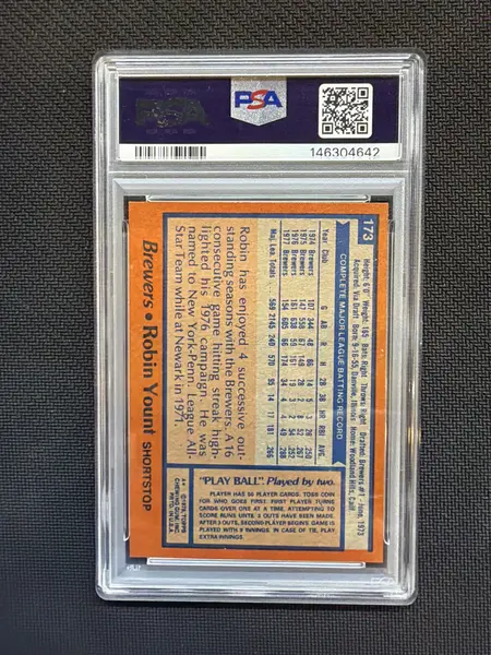 1978 Topps Robin Yount #173 PSA 8 Brewers