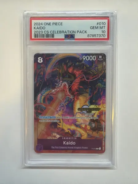 One Piece Celebration Pack Kaido Championship 2023 Promo P-010 English PSA 10 370