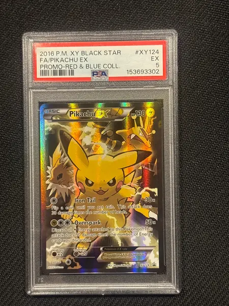 2016 Pokemon Pikachu EX XY124 Promo PSA 5