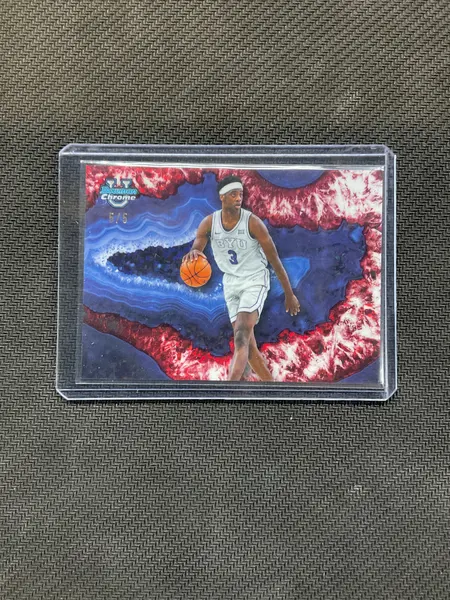 2025/26 Bowman AJ Dybantsa Crystalized Red /5 BYU