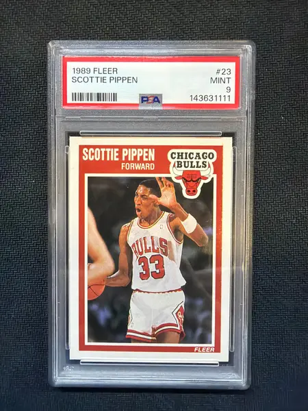 1986 Fleer #23 Scottie Pippen PSA 9 Bulls 111