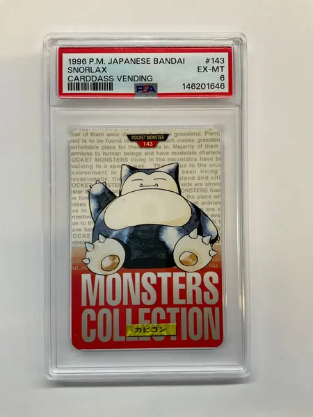 1996 Jpn Snorlax Bandai Cardass 143 PSA 6