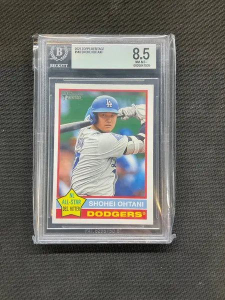 2025 Topps Heritage Shohei Ohtani BGS 8.5