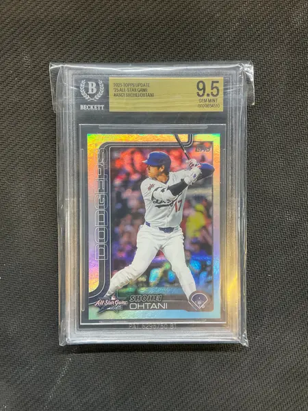 2025 Topps Update All Star Game Shohei Ohtani Rainbow Foil BGS 9.5 Dodgers