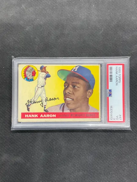 1955 Topps Hank Aaron #47 PSA 3 | Card Ladder