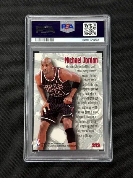 1995 Fleer Metal Nuts & Bolts Michael Jordan #212 PSA 10 Bulls