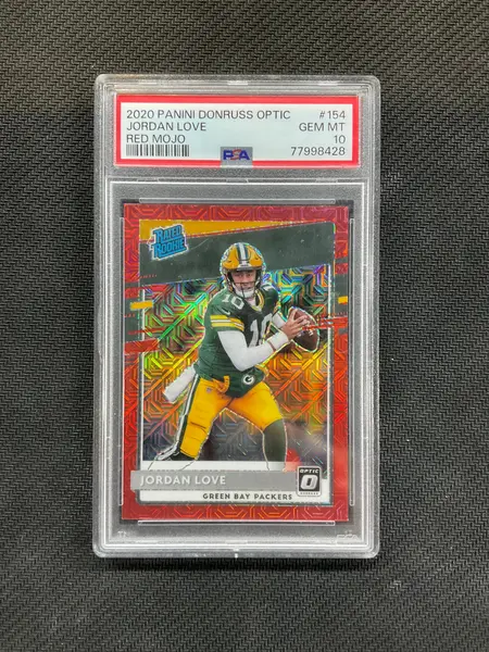 2020 Donruss Optic Jordan Love Red Mojo PSA 10 Rookie