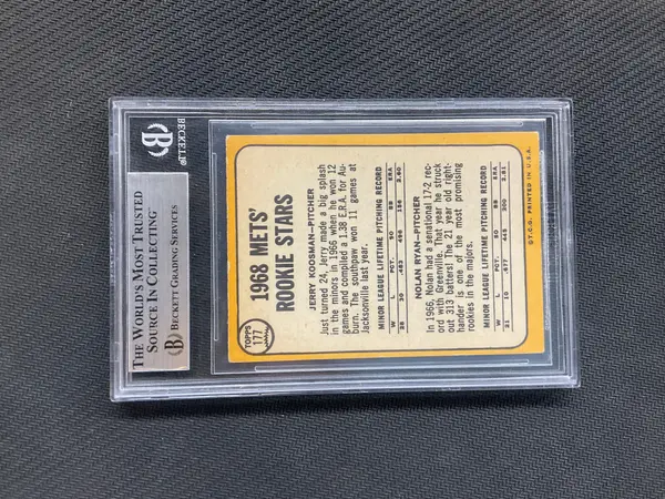 1968 Topps Nolan Ryan Rookie BGS 5.5 Stars