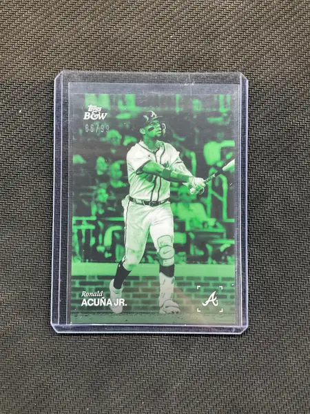 2025 Topps Black & White Ronald Acuna Jr. Green /99 Braves