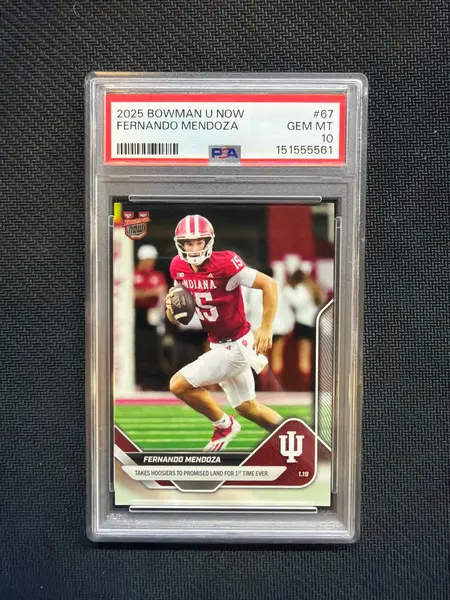 2025 Bowman U Now Fernando Mendoza Rookie #67 PSA 10 Indiana 561