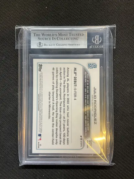 2022 Topps Update Julio Rodriguez Rookie BGS 9