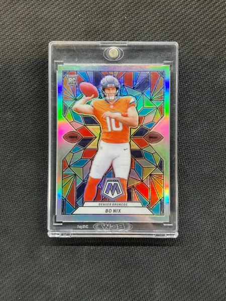 2024 Panini Mosaic Bo Nix Rookie Stained Glass Broncos