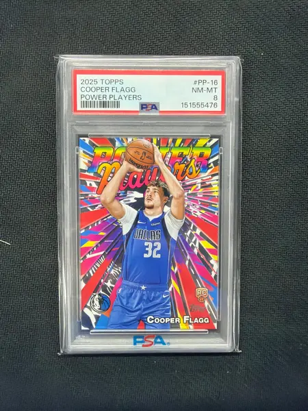 2025 Topps Cooper Flagg Power Players PSA 8 476