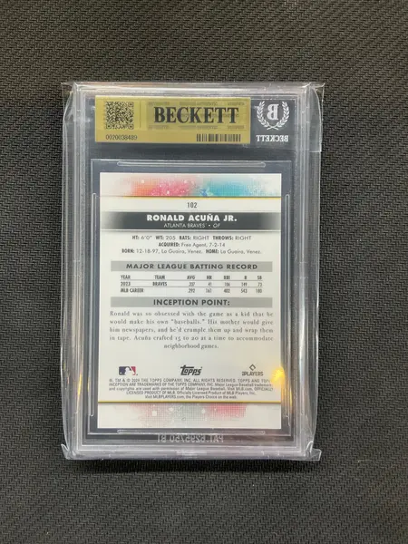 2024 Topps Inception Ronald Acuna Jr SP BGS 9.5