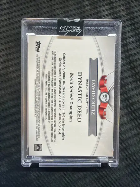 2024 Topps Dynasty David Ortiz Patch Auto /5