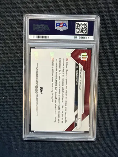 2025 Bowman U Now Fernando Mendoza Rookie #67 PSA 10 Indiana 585